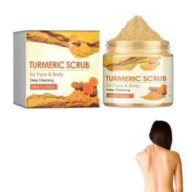 Gommage Corporel au Curcuma,Gommage Corps Exfoliant,Gommages pour le Corps du Visage Curcuma,Gommage Exfoliant,Gommage Corpor