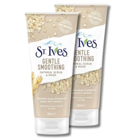 St. Ives Gommage & Masque Lissant Doux à lavoine, 150 ml lot de 2 - Traitement nourrissant double action pour le visage po