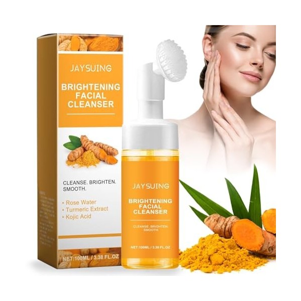 Nettoyant pour le visage au curcuma, sérum pour le visage au curcuma, nettoyant pour le visage au curcuma, dissolvant de tach