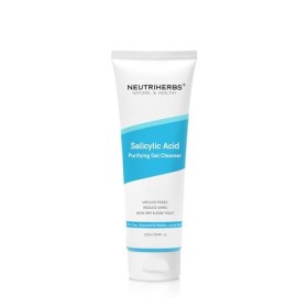 Neutriherbs Nettoyant en gel à lacide salicylique - Contrôle de lacné - Pour le visage - Pores non bloqués - Élimine les po