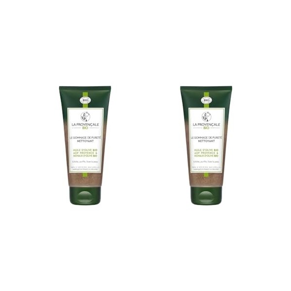 La Provençale Bio - Le Gommage de Pureté Nettoyant - Huile dOlive Bio AOP Provence et Noyaux dOlive certifié Cosmebio - Pou