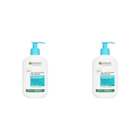 Garnier Pure Active - Gel Nettoyant Moussant Visage - Nettoie & Hydrate - Enrichi en Acide Hyaluronique, Céramide & Argile - 