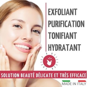 Gommage Visage Femme Et Homme Purifiant, Délicat Aussi Pour Peaux Gras et Sensible En Gel 100ml - Exfoliant Visage Bio Exfoli