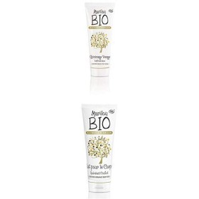 Duo Produit de beauté MARILOU BIO - Gamme Argan - Gommage pour le visage à lhuile dArgan - Lait pour le corps