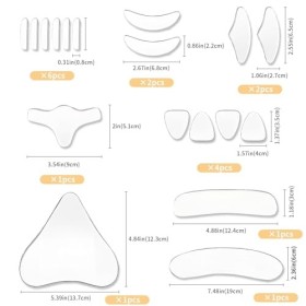 18 patchs anti-rides,Patchs anti-rides réutilisables pour le front Patchs anti-rides pour la prévention des rides de la peau,