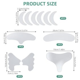 NICENEEDED 11 patch Anti Rides pour le Visage Autocollant Anti Rides Autocollant Bandes Anti Rides en Silicone pour les Joues