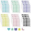 Lot de 600 patchs hydrocolloïdes pour boutons dacné, 6 couleurs, à pois et étoiles