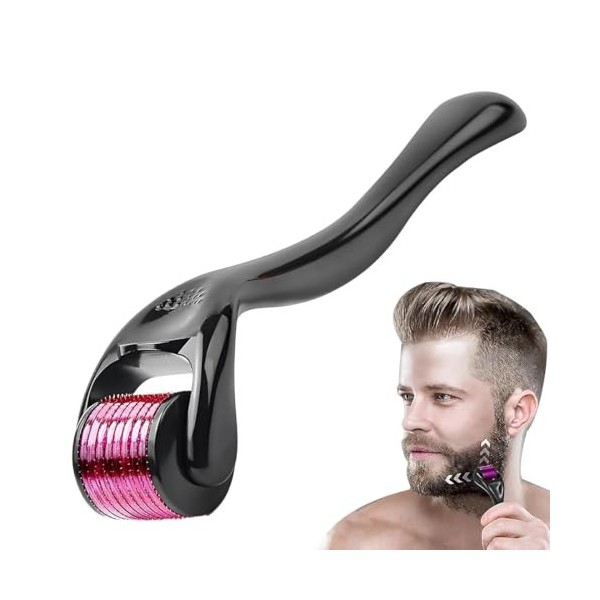 Rouleau Derma, Dermaroller Cheveux 0,5mm, Roller Micro Aiguille Anti-âge Derma roller Visage-Roller Cheveux Repousse-Rouleau 