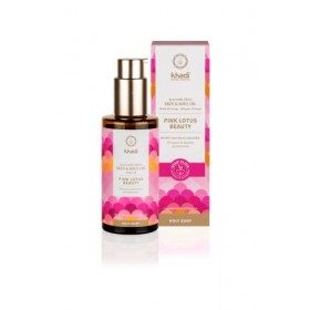 khadi PINK LOTUS BEAUTY Huile de Corps Élixir Ayurvédique, huile pour les sens harmonisante : équilibre et hydrate, pour une 