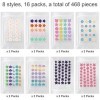 Lot de 468 patchs hydrocolloïdes pour boutons dacné, 8 styles de boutons, boutons dacné, autocollants pour boutons dacné