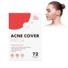 72Pièce Patchs Anti-Acné,Acne Patchs,Patch Boutons Acne,Patch Acne Pimple Anti,Patchs Hydrocolloïdes Invisibles,Soulage Effic...