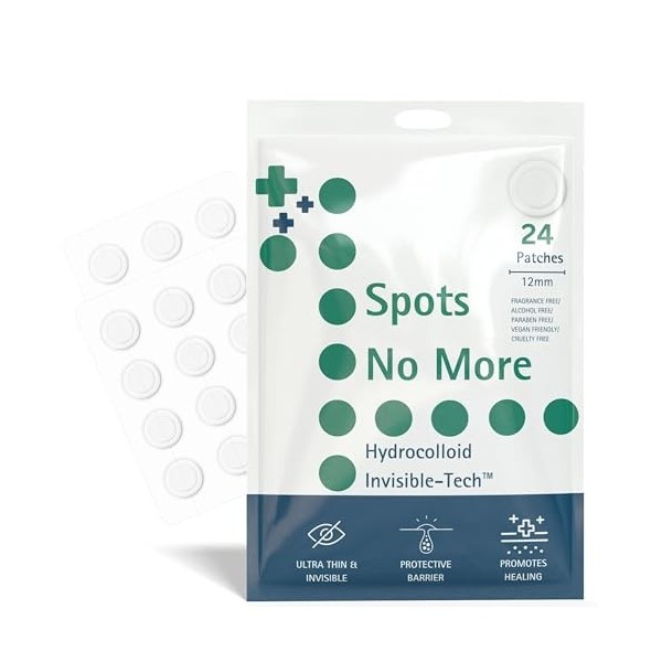 Pinter Basics Patchs à boutons pour traitement de lacné, hydrocolloïde, patchs pour tous types de peau, patchs pour peau cla