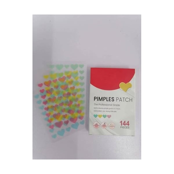 Shefave Blemishes Patchs en forme damour, patchs à lhuile darbre à thé, autocollants pour points dacné, taches hydrocollo