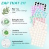 306 PCS Patch Bouton, Pimple Patch Hydrocolloïdes Anti-Imperfections, Protection Imperméable avec Huile dArbre à Thé et Acid