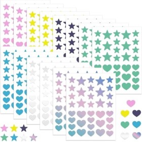 Lot de 504 patchs BetterJonny - Étoiles et ronds - Invisibles - Hydrocolloïdes - Avec huile darbre à thé - Respirants - Invi