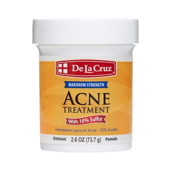 Anti-acné Pommade au soufre Traitement Acné Visage et Corps Traitement Acné kystique Acné Hormonale Points Noirs Cicatrices |