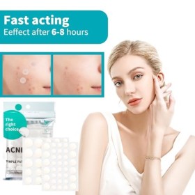 Pimple Patches 528 pièces, Hydrocolloïde Acné Patch, Invisible Naturel Patch Bouton, Utilisation de Jour et de Nuit, 2 en 1, 