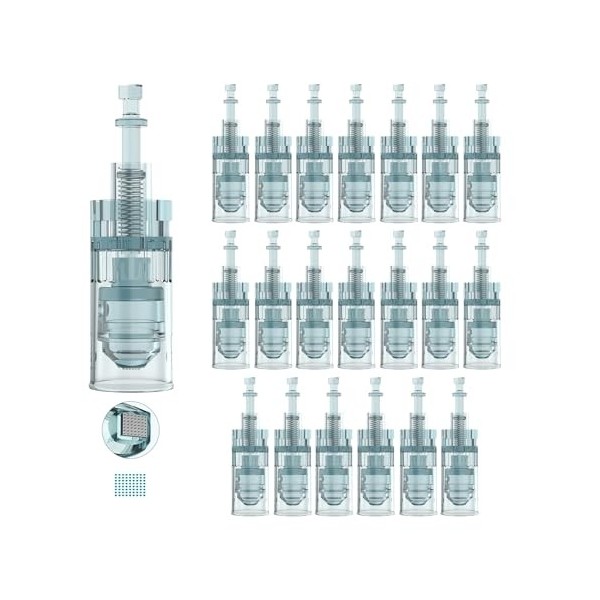 Dr.pen Ultima M8 Nano-3D Lot de 10 cartouches à aiguilles Nano-3D pour stylo à micro-aiguille M8, cartouches jetables authent...