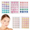 QOMJUFA Patch Boutons Acne, Patch Acne Pimple Anti-Acné Imperméable Autocollants, Guérison Rapide et Traitement des Cicatrice