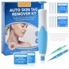 ACWOO Kit de Acrochordons Traitement, Auto Skin Tag Remover Kit, Kit Délimination Acrochordons, 2 en 1 Peau Dispositif déli