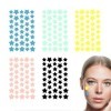 XUZOPIM Patchs Anti Acné En Forme DÉtoile 5 Couleurs 200 Points En Forme DÉtoile Absorbant LAcné Pour Soulager LAcné