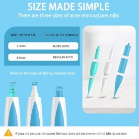 ZITUZY Skin Tag Remover Kit 2 en 1 pour enlever rapidement les verrues de tige, pour enlever rapidement les marques de peau, 