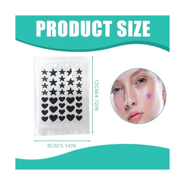 DLPRK 222 pièces Anti Bouton, Anti Pickel, Tag et Nuit, Acne, Pimple Hydrocolloïde, à lhuile darbre à thé, à lacide salicy