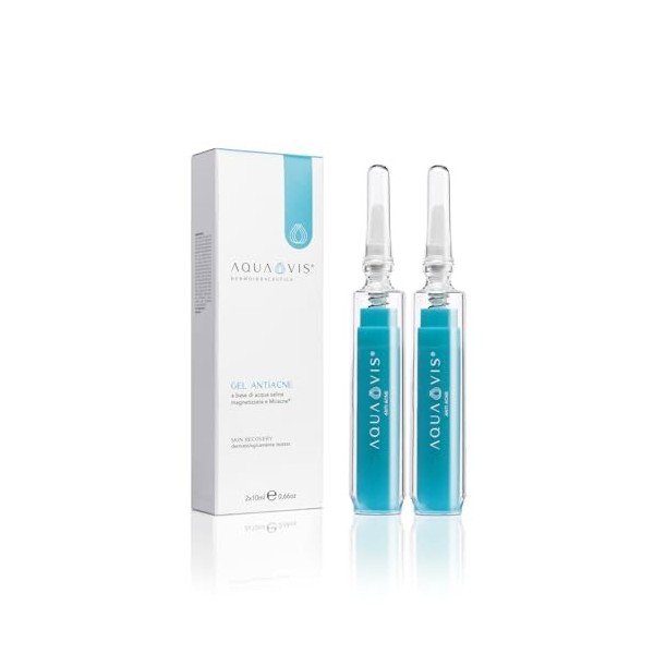 Aquavis Gel anti-acne - Formule innovante pour lutter contre lacné, réduire les imperfections et les cicatrices, pour une pe