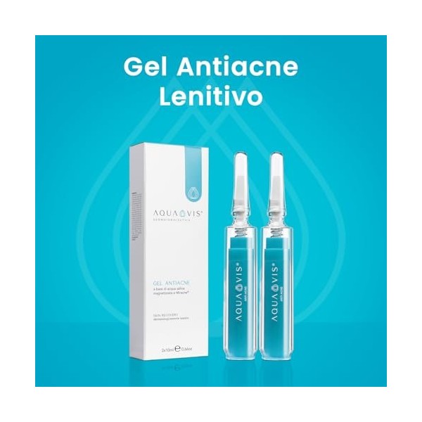 Aquavis Gel anti-acne - Formule innovante pour lutter contre lacné, réduire les imperfections et les cicatrices, pour une pe