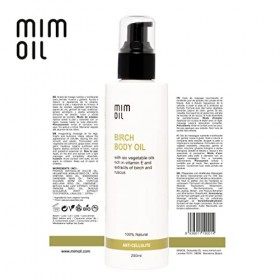 Anti cellulite hydratante et raffermissante. Aux huiles de Bouleau, de Ruscus, de Pépins de Raisin et aux huiles végétales ri