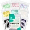 Pimple Patches 397 pièces, Patch Bouton Invisible Naturel Hydrocolloïde Acné Patch utilisation de jour et de nuit, 2 en 1, Av