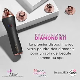 Lume Skin Diamond Pro, Exfoliation du Visage Avec Poudre de Diamant, Aspirateur Points Noirs Professionnel, Élimination Coméd