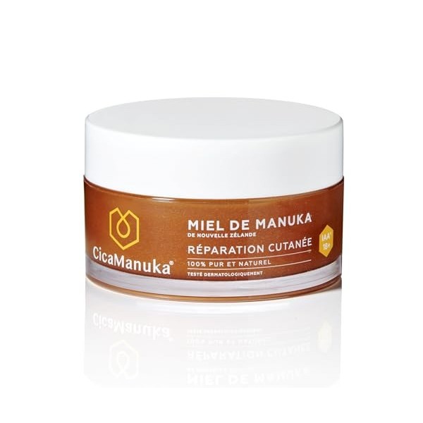 CICAMANUKA - MIEL RÉPARATION CUTANÉE 100% DE MIEL DE MANUKA IAA18+ -Favorise la réparation cutanée des peaux sensibles à tend