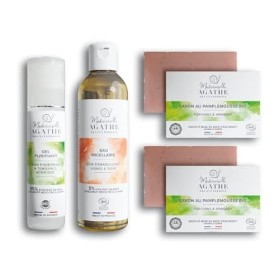 Routine Anti Acné à la Bave dEscargot - Gel purifiant - Eau micellaire - Savon pamplemousse