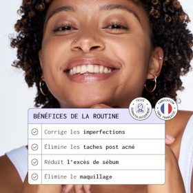 NUBIANCE - Routine Anti-Imperfections ACT-5: Soin Anti-Acné + Micelliance Eau Micellaire & Cleanactyl Gel Nettoyant - Pour Pe