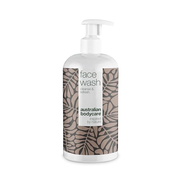 Nettoyant pour le Visage Australian Bodycare Face Wash 500ml | Avec de lHuile dArbre à Thé pour les Taches, les Boutons e