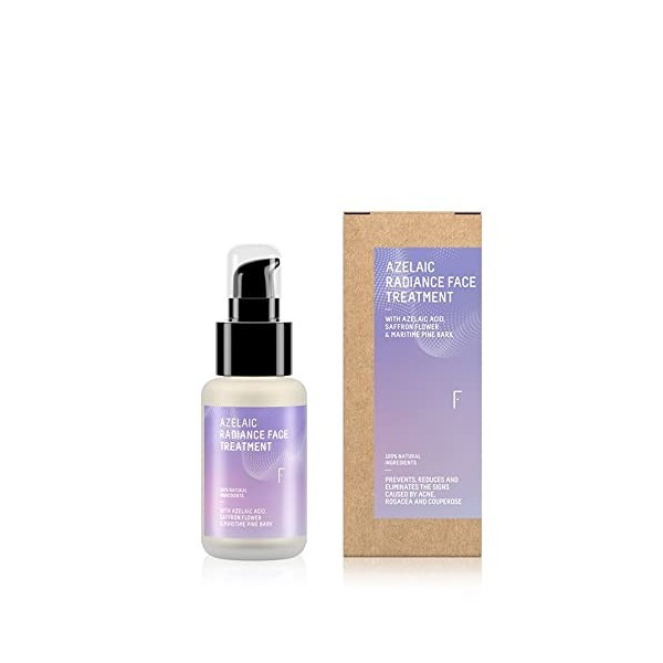 Freshly Cosmetics Soin pour les peaux acnéiques et réactives, 100% naturel Azelaic Radiance Face Serum, 50ml