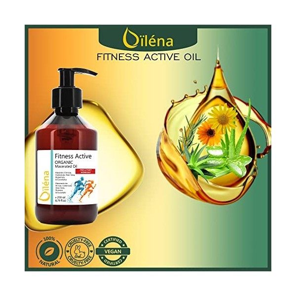 Huile de massage relaxante · Arnica, Calendula, Aloe Vera Macerated Oil · Huile pour le corps et le visage · Romarin et Eucal