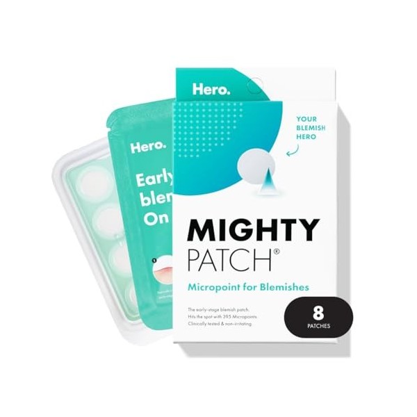 Micropoint™ for Blemishes from Hero Cosmetics - Hydrocolloid Acne Spot Treatment Patch for Early Stage Zits and Hidden Pimple