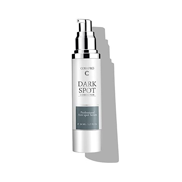 Serum Anti Tache Visage, Dark Spot Corrector Éclaircissant Sérum anti-taches de rousseur et correcteur de décoloration, avec 