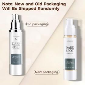 Serum Anti Tache Visage, Dark Spot Corrector Éclaircissant Sérum anti-taches de rousseur et correcteur de décoloration, avec 