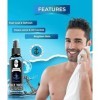 Men’s Ocean Face Wash, Anti Acne & Pimple, 12 hrs Moisturizes, All Skin Types, Skin Brightening, No SLS, Silicone and Paraben