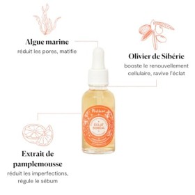 Polåar - Solution Anti-Imperfections Eclat Boréal à lOlivier de Sibérie - Réduit boutons et points noirs, Matifie, Booste l