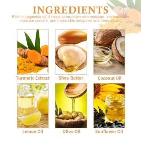 Savon au Curcuma Savon Exfoliant Au Curcuma, Savon Naturel éclaircissant Turmeric Soap Savon au Curcuma Contre les Taches pou