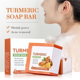 Tkekruh 2PC Soap 100g, Barre de Douche, Savon de Bain, Savon Naturel 2-en-1, Savon Nettoyant pour le Visage et le Corps et le