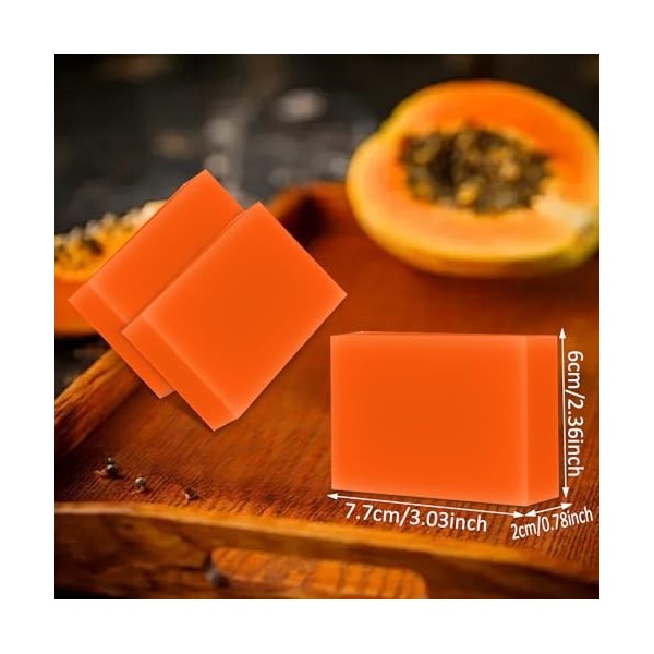 Kojic Acid Soap, 3 Pièces Savon à L’acide Kojique, lhyperpigmentation Savon Hydratant, Savon éclaircissant pour la Peau, Pea