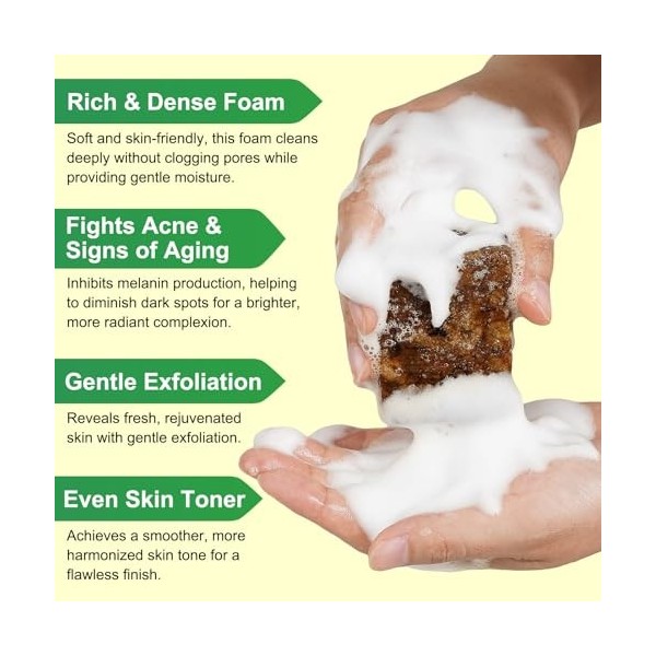 Savon Noir Africain Biologique, Savon Africain Contre LAcné Et Les Taches Brunes, African Black Soap Barre De Savon Noir Bru