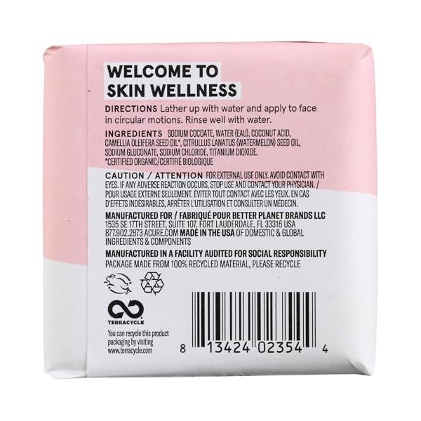 Acure Soothing Facial Cleansing Bar 113g