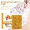 2 Pièces Savon au Curcuma,Savon Éclaircissant Au Curcuma,Savon Naturel Au Curcuma,Savon À Lacide Kojique Éclaircissant,Savon