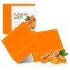 2PCS Lemon Turmeric Kojic Acid Soap, Savon au curcuma, Turmeric Soap, Savon éclaircissant au curcuma For Dark Spots, Turmeric